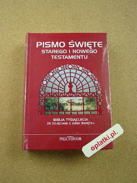 Biblia Tysiąclecia V ze zdjęciami Ziemi Św.PAL