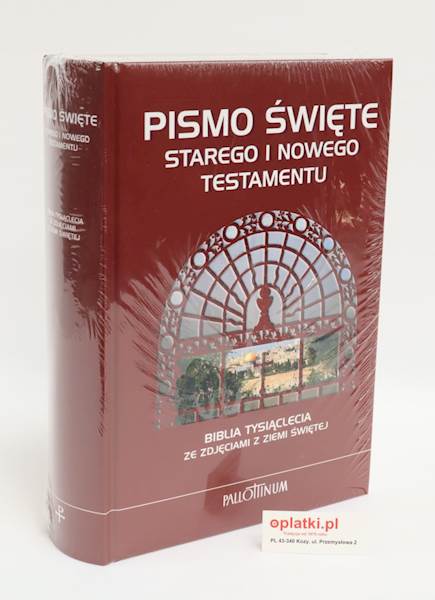 Biblia Tysiąclecia V ze zdjęciami Ziemi Św.PAL
