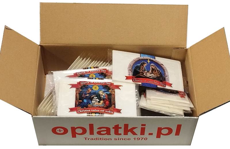 Opłatek duży do kartek KSD(1) 50szt CLASSIC