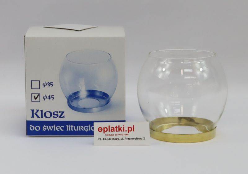 Osłona szklana do świec WEG fi 45mm