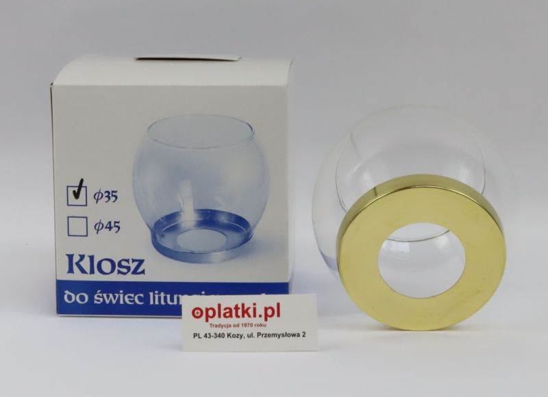 Osłona szklana do świec WEG fi 35mm