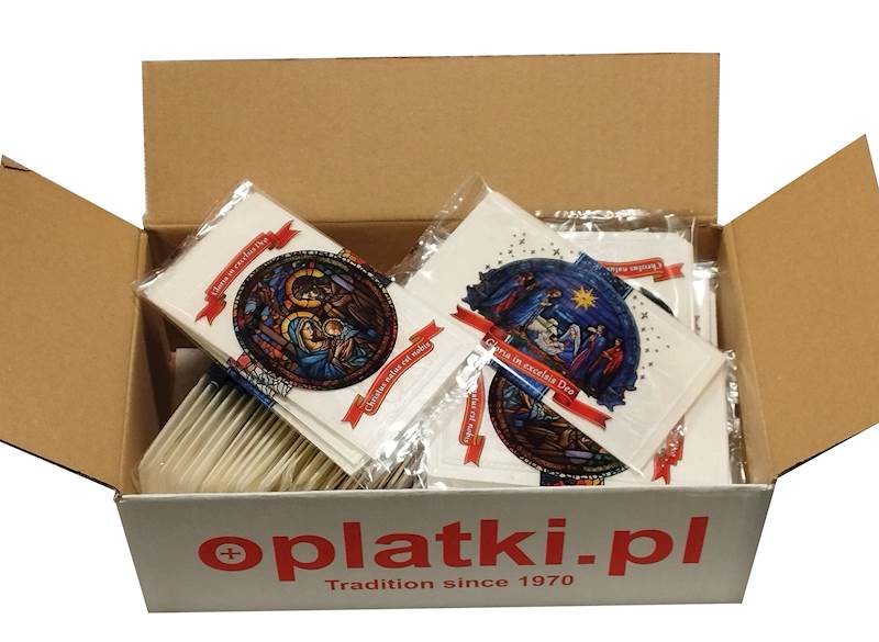 Opłatek duży do kartek KSD(1) 50szt. VINTAGE