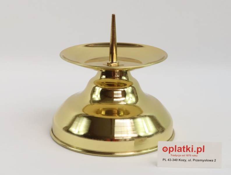 Lichtarz mosiężny L1 9 cm