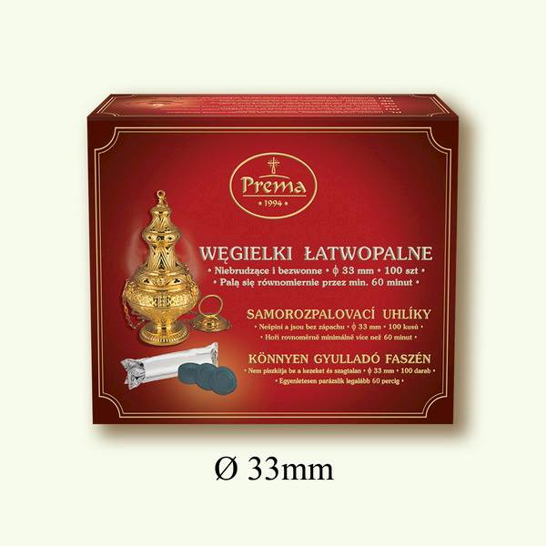 Węgielki Prema do trybularzy WG 33 mm rolka