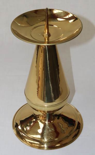 Lichtarz mosiężny L2 wys.22 cm