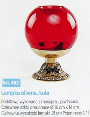 Lampa oliwna 462 AL
