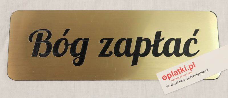 Tabliczka z laminatu 7x20 cm