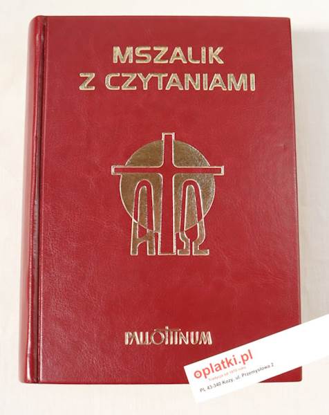 Mszalik z Czytaniami duży PAL