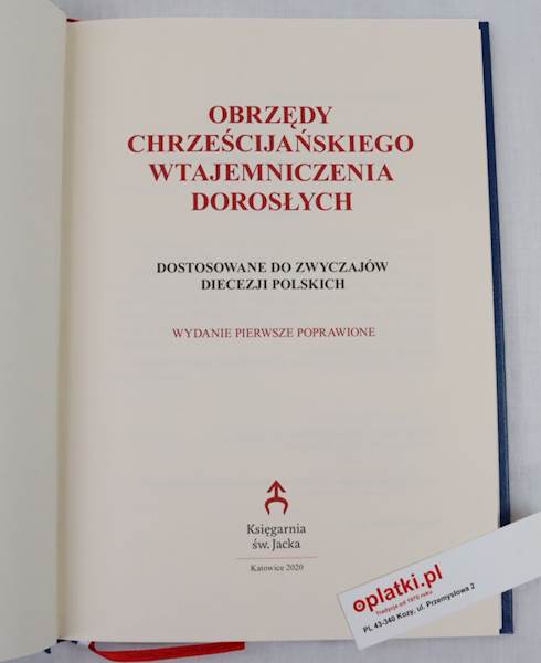Obrzędy chrześcijańskiego wtajemniczenia dorosłych