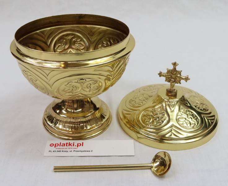 Łódka do kadzidła JS 1041 mosiądz 