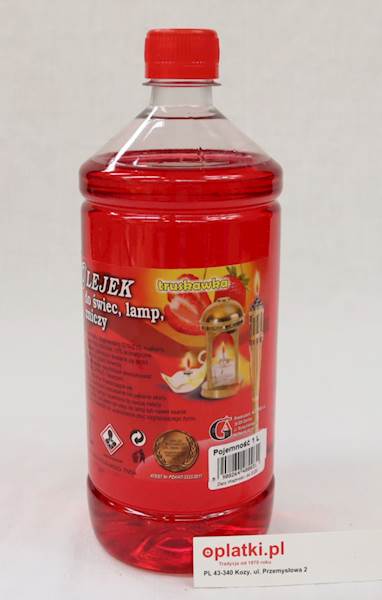 Olej zapach truskawkowy do lamp, świec h1L