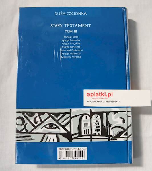 Stary Testament duży druk  T3 PL