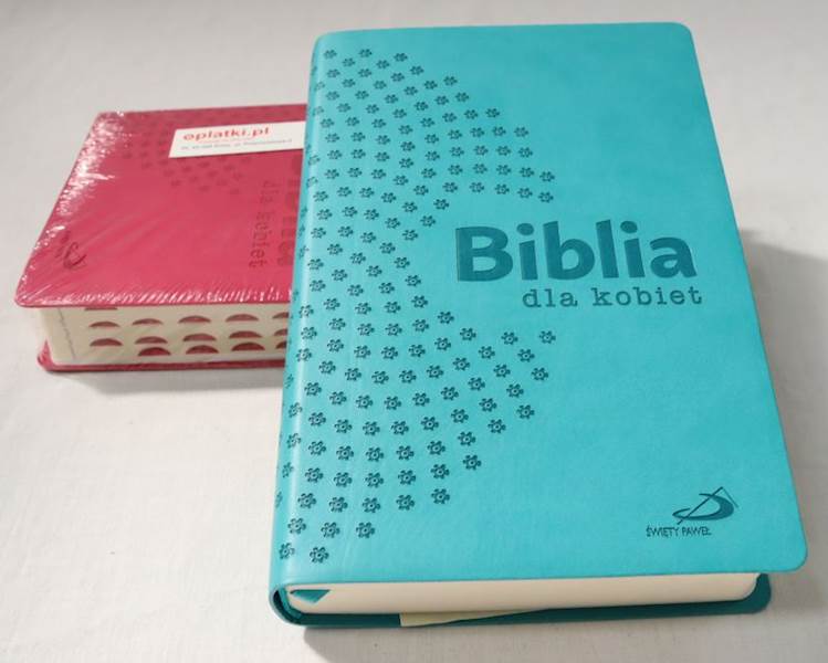 Biblia dla Kobiet z paginatorami turkus malina ED 