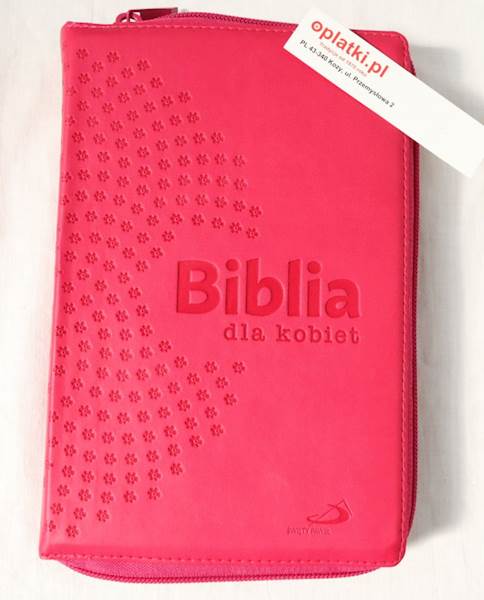 Biblia dla Kobiet - z suwakiem zł. malina turkus 