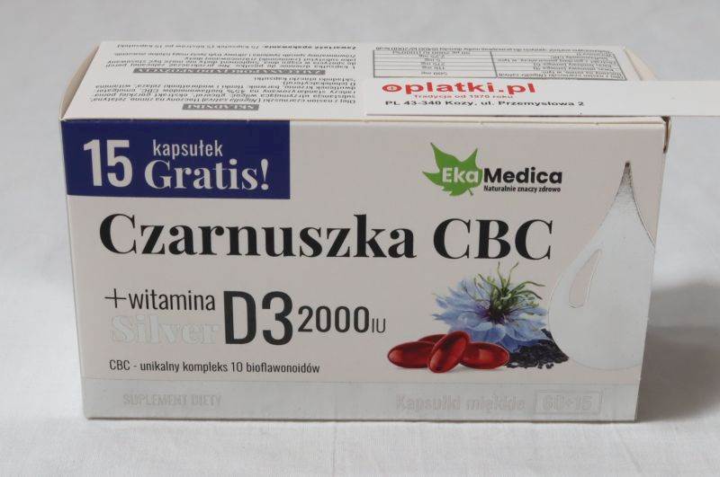 Czarnuszka CBC SILVER 2000IU kaps.75 szt. 