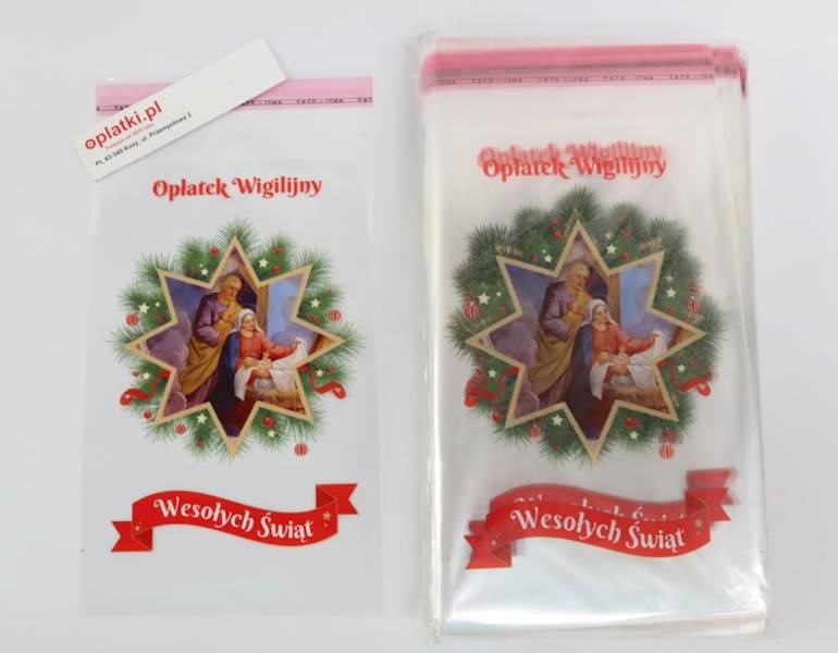 Woreczek koperta folia nadruk KOLOR 12 cm 500 szt.