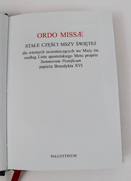 Msza Św.ORDO MISSAE części stałe dla wiernych
