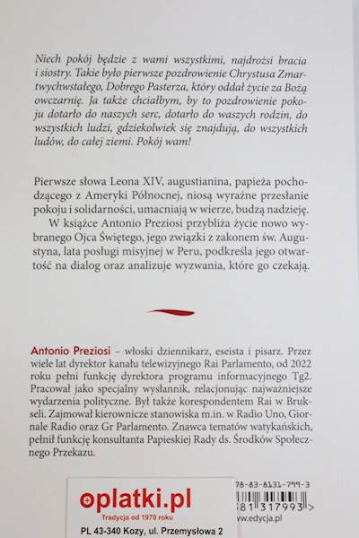 Leon XIV Droga pokoju nadziei i pojednania ED 