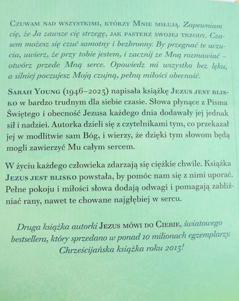 Jezus jest blisko Sarah Young wyd.II EST