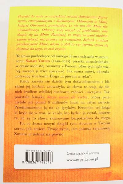 Jezus Mówi do Ciebie Sarah Young wyd.II 