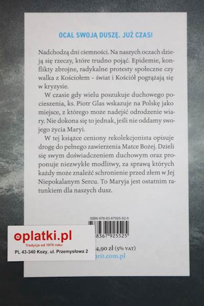 Ocalenie w Maryi  ks. Piotr Glas wyd.II EST