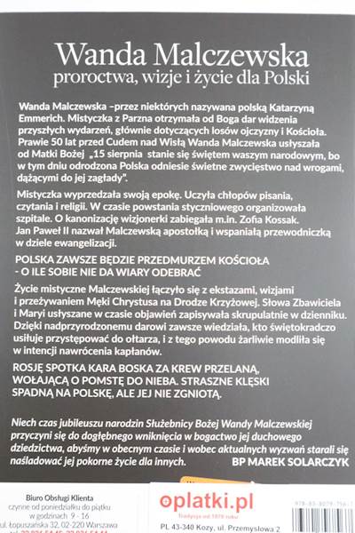 Wanda Malczewska proroctwa, wizje i życie DK