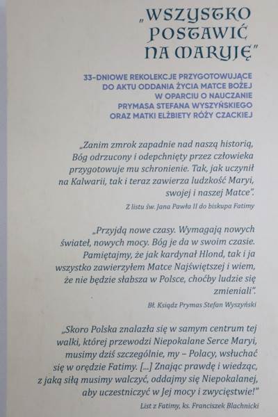 Beatyfikacja 33 Wszystko postawić na Maryję  DYS