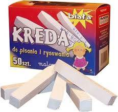Kreda biała do pisania op.50 szt.