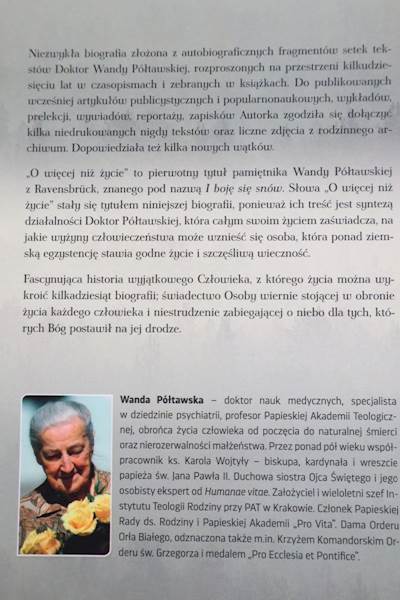 O więcej niż życie Biografia w zarysie  ED 