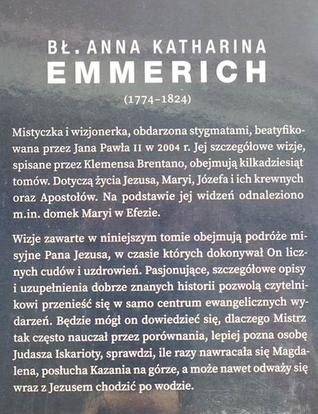 Emmerich Nauczanie i cuda Chrystusa Pana 2