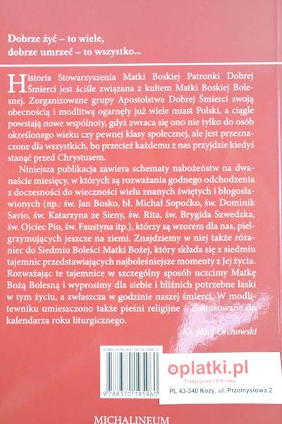 Modlitewnik Apostolstwa Dobrej Śmierci MICH