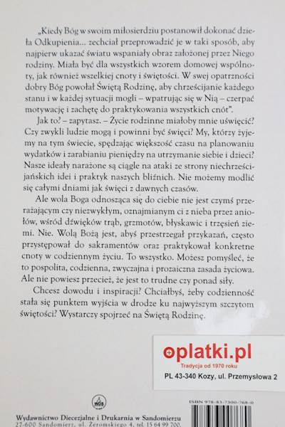 Święta Rodzina wzorem dla rodzin WDS