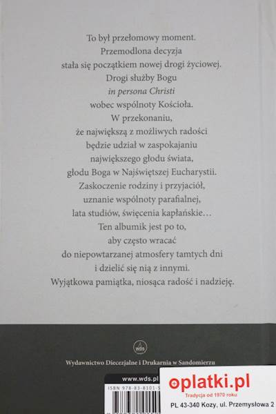 Powołanie dożycia w kapłaństwie WDS 