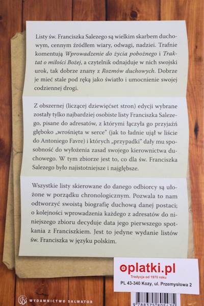 Korespondencja Osobista Św. Franciszek Salezy