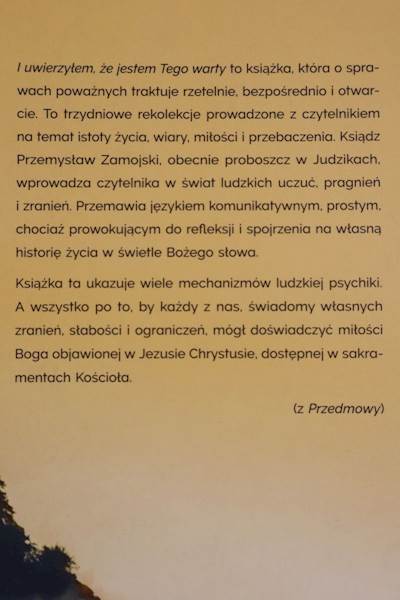 I uwierzyłem, że jestem tego warty   WSL