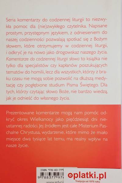 Komentarze do codziennej Liturgii. Tridum ED