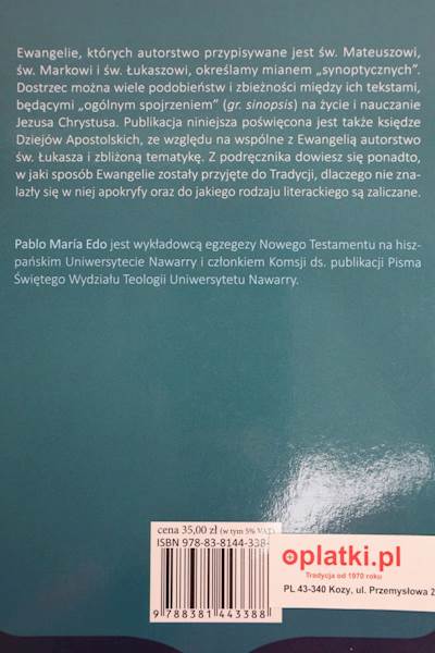 Ewangelie synoptyczne i Dzieje Apostolskie nr 2 JD