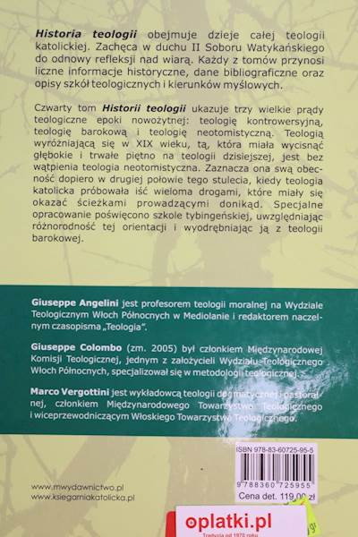 Historia Teologii - Epoka Nowożytna  WM