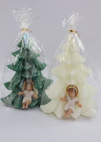 Świeca Choinka Dzieciątko 1  ZA