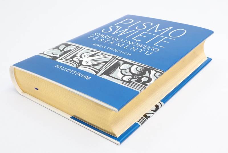 Biblia Papieska złocona Pismo Św. A4  PL