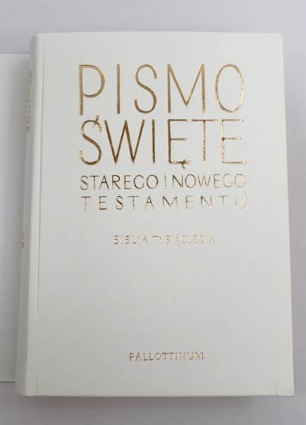 Biblia Papieska złocona Pismo Św. A4  PL