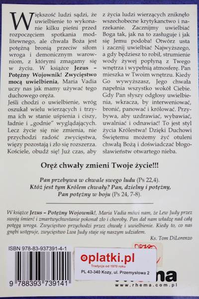 Jezus potężny Wojownik Zwycięstwo mocą 