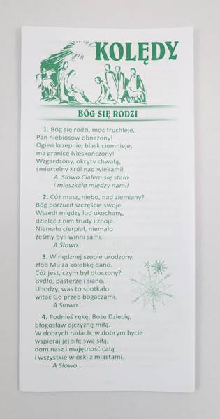 Kolędy - pieśni 07/22187/1 (kartka składana)