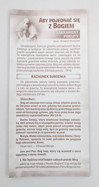 Rachunek sumienia 29/18371 Aby pojednać się...