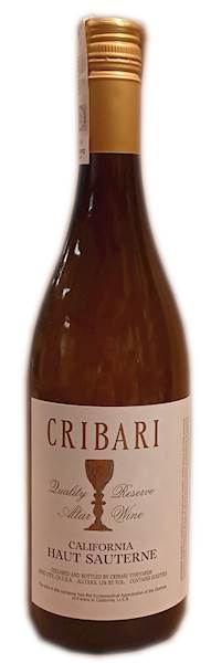 Cribari Haut Sauterne wino mszalne białe półwytr.