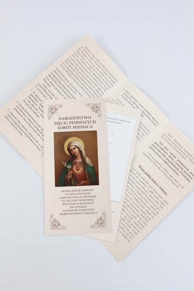 Folder-nabożeństwa pierwszych sobót miesiąca