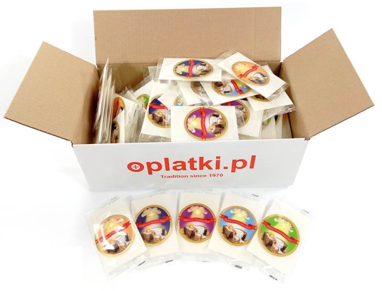 Opłatek mały do kartek KSM(1) folia kolor 100szt