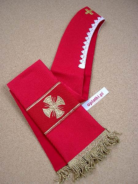Stuła na krzyż zwykła mała 1 str.
