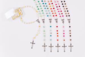 Różaniec z naturalnego kamienia agat 6mm  JS R500 