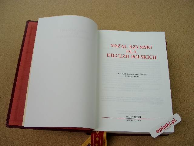 Mszał Rzymski bez złoceń LI050